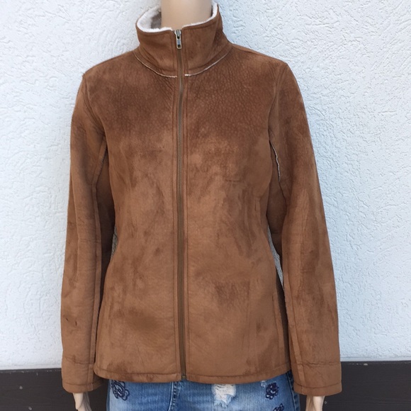 Prana Jackets & Blazers - Prana jacket small faux suede shearling brown